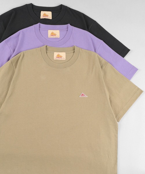 KELTY(ケルティ)の「【KELTY/ケルティー】ワンポイント ワッペン半袖Tシャツ(Tシャツ/カットソー・メンズ・ブラック/ライトパープル/ホワイト/ベージュ・M/L/XL)」の11枚目の写真