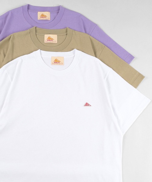 KELTY(ケルティ)の「【KELTY/ケルティー】ワンポイント ワッペン半袖Tシャツ(Tシャツ/カットソー・メンズ・ブラック/ライトパープル/ホワイト/ベージュ・M/L/XL)」の13枚目の写真