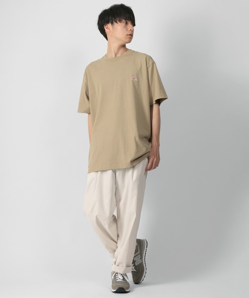 KELTY(ケルティ)の「【KELTY/ケルティー】ワンポイント ワッペン半袖Tシャツ(Tシャツ/カットソー・メンズ・ブラック/ライトパープル/ホワイト/ベージュ・M/L/XL)」の8枚目の写真