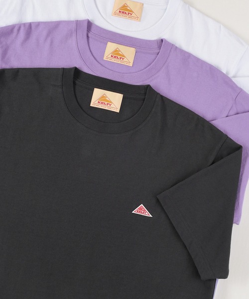 KELTY(ケルティ)の「【KELTY/ケルティー】ワンポイント ワッペン半袖Tシャツ(Tシャツ/カットソー・メンズ・ブラック/ライトパープル/ホワイト/ベージュ・M/L/XL)」の22枚目の写真