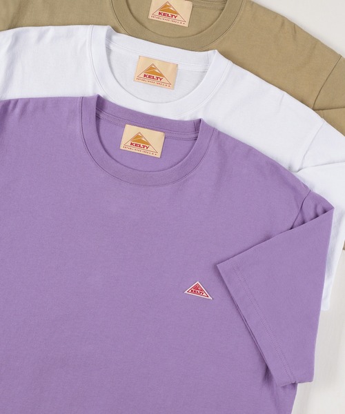 KELTY(ケルティ)の「【KELTY/ケルティー】ワンポイント ワッペン半袖Tシャツ(Tシャツ/カットソー・メンズ・ブラック/ライトパープル/ホワイト/ベージュ・M/L/XL)」の20枚目の写真