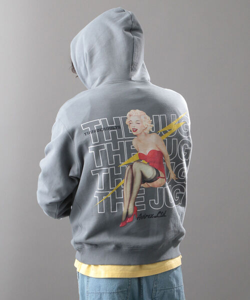 AVIREX（アヴィレックス）の「ピンナップガール プルオーバー パーカー /PIN UP GIRL PULLOVER PARKA / アヴィレックス / AVIREX（パーカー・メンズ・ホワイト/ブラック/ブルーグレー/ベージュ・MEDIUM/LARGE/X-LARGE/XX-LARGE）」の15枚目の写真