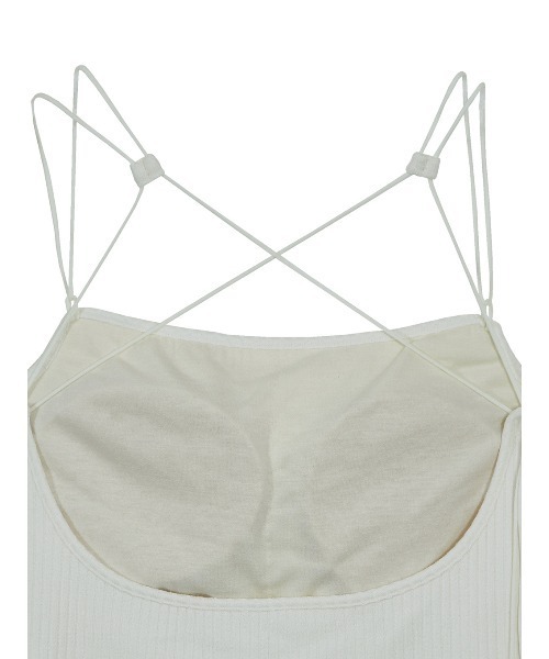 Ameri（アメリ）の「MEDI BACK OPEN CAMISOLE（キャミソール・レディース・ホワイト/ブラウン/グリーン・SMALL/MEDIUM）」の13枚目の写真