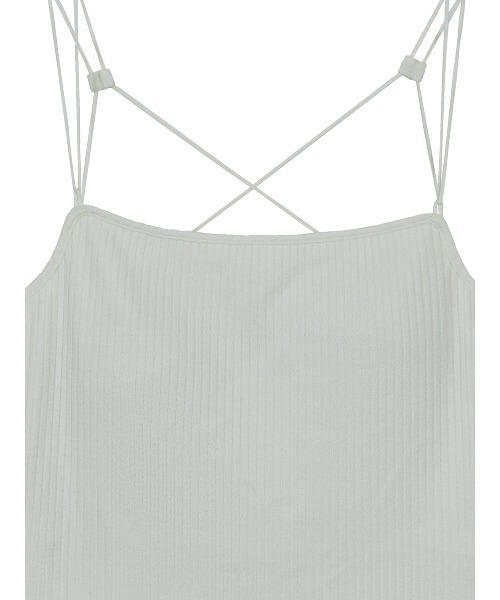 Ameri（アメリ）の「MEDI BACK OPEN CAMISOLE（キャミソール・レディース・ホワイト/ブラウン/グリーン・SMALL/MEDIUM）」の15枚目の写真