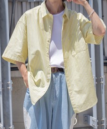 サマーストライプルーズシャツ