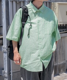 サマーストライプルーズシャツ