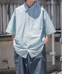 サマーストライプルーズシャツ