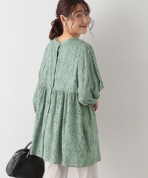 GLOBAL WORK | カットワークレースチュニック6分袖/950365(シャツ/ブラウス)