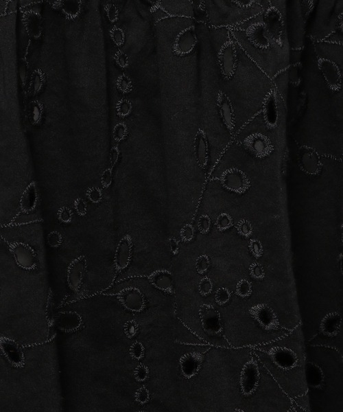 GLOBAL WORK（グローバルワーク）の「カットワークレースチュニック6分袖/950365（シャツ/ブラウス・レディース・ホワイト/ブラック/ライトグリーン・MEDIUM/LARGE）」の15枚目の写真