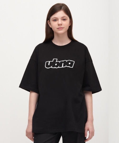 URBANAGE（アーバンエイジ）の「【URBANAGE 】ラインUBNAオーバーティーシャツ / Line UBNA Over T-Shirt (4 Colors)（Tシャツ/カットソー・レディース・ホワイト/ブラック/ブルー/パープル・MEDIUM/LARGE）」の3枚目の写真