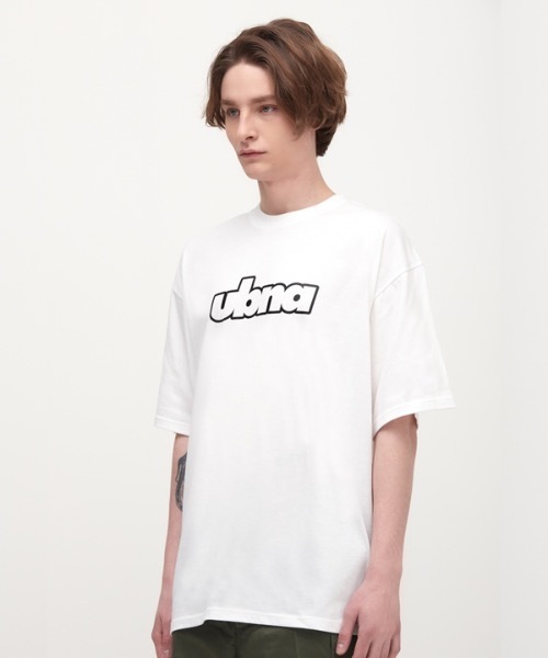 URBANAGE（アーバンエイジ）の「【URBANAGE 】ラインUBNAオーバーティーシャツ / Line UBNA Over T-Shirt (4 Colors)（Tシャツ/カットソー・レディース・ホワイト/ブラック/ブルー/パープル・MEDIUM/LARGE）」の13枚目の写真