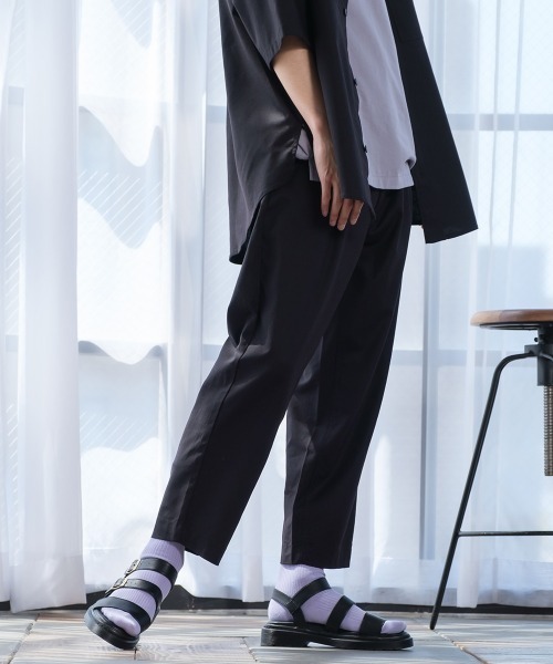 improves（インプローブス）の「麻レーヨン アンクルカット ワイド テーパードパンツ セットアップ対応（スラックス・メンズ・ライトグレー/ブラック/ネイビー/カーキ/ライトベージュ/キナリ・MEDIUM/LARGE）」の12枚目の写真