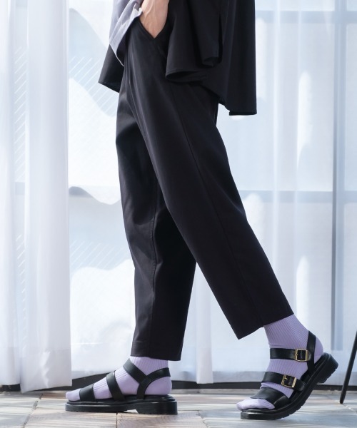 improves（インプローブス）の「麻レーヨン アンクルカット ワイド テーパードパンツ セットアップ対応（スラックス・メンズ・ライトグレー/ブラック/ネイビー/カーキ/ライトベージュ/キナリ・MEDIUM/LARGE）」の13枚目の写真