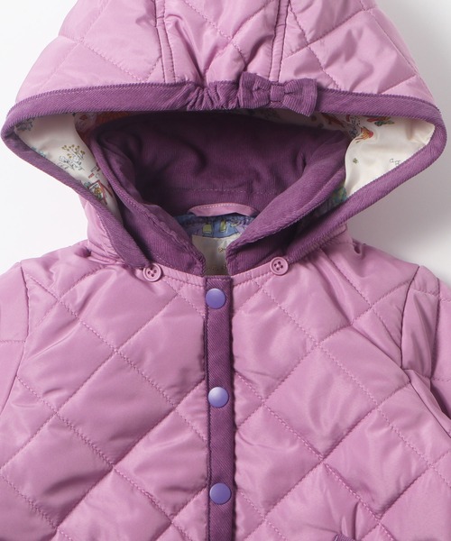 KP（ケーピー）の「mimiちゃんオレンジレストランプリント裏地付き中綿キルトジャケット(90cm)（ナイロンジャケット・キッズ・ブルー系その他/パープル系その他・90cm）」の5枚目の写真