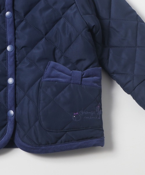 KP（ケーピー）の「mimiちゃんオレンジレストランプリント裏地付き中綿キルトジャケット(90cm)（ナイロンジャケット・キッズ・ブルー系その他/パープル系その他・90cm）」の10枚目の写真