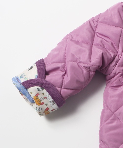 KP（ケーピー）の「mimiちゃんオレンジレストランプリント裏地付き中綿キルトジャケット(90cm)（ナイロンジャケット・キッズ・ブルー系その他/パープル系その他・90cm）」の8枚目の写真
