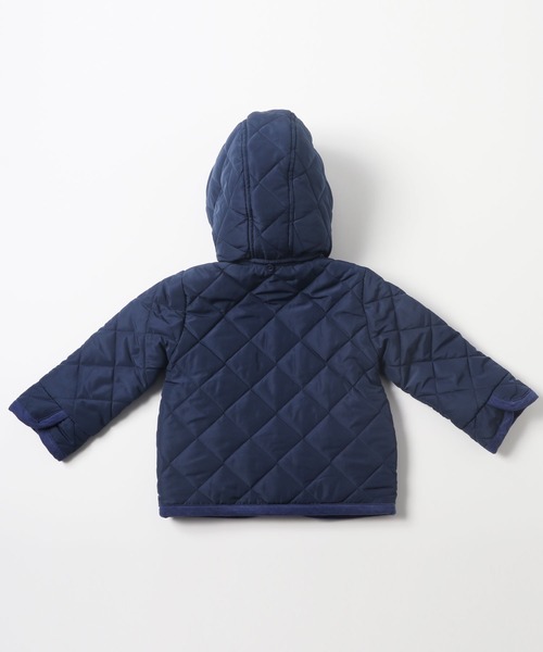 KP（ケーピー）の「mimiちゃんオレンジレストランプリント裏地付き中綿キルトジャケット(90cm)（ナイロンジャケット・キッズ・ブルー系その他/パープル系その他・90cm）」の9枚目の写真