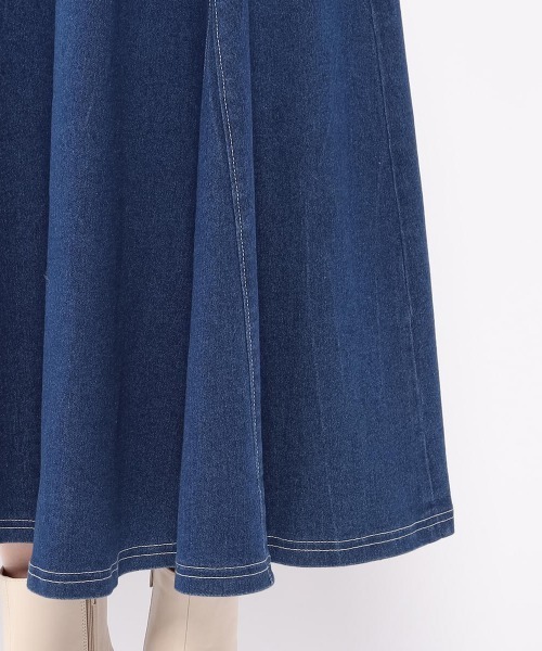 MISCH MASCH（ミッシュマッシュ）の「バックル付きデニムスカート（デニムスカート・レディース・ベージュ/ブルー・SMALL/MEDIUM）」の12枚目の写真