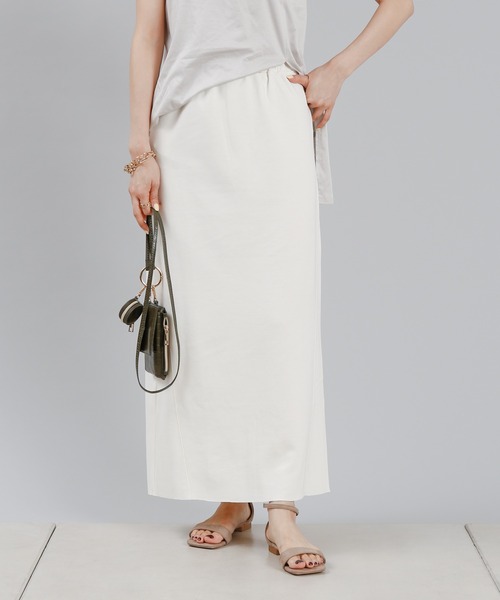 DouDou（ドゥドゥ）の「SET UP カットソースカート（スカート・レディース・ブラック/オフホワイト/ボルドー・FREE）」の11枚目の写真