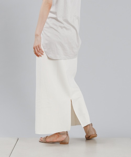 DouDou（ドゥドゥ）の「SET UP カットソースカート（スカート・レディース・ブラック/オフホワイト/ボルドー・FREE）」の13枚目の写真