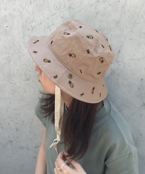 EDWIN（エドウィン）の「【EDWIN】ロゴ刺繍バケットハット（ハット・レディース・ブラック/ベージュ/ネイビー・フリー）」の10枚目の写真