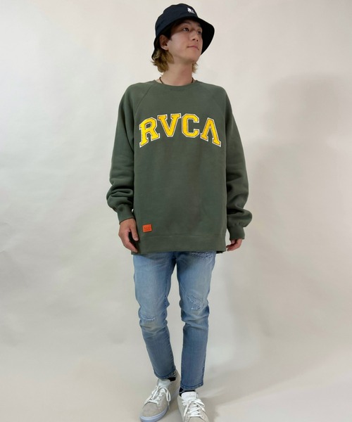RVCA(ルーカ)の「【WEB限定アイテム】ムラサキスポーツ別注 RVCA/ルーカ カレッジ風 アーチロゴ スウェット BB042-042(スウェット・メンズ・ブラック/ネイビー/カーキ・S/M/L)」の19枚目の写真