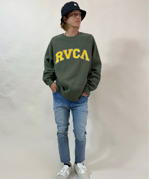 RVCA(ルーカ)の「【WEB限定アイテム】ムラサキスポーツ別注 RVCA/ルーカ カレッジ風 アーチロゴ スウェット BB042-042(スウェット・メンズ・ブラック/ネイビー/カーキ・S/M/L)」の20枚目の写真