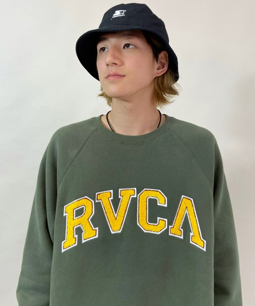 RVCA(ルーカ)の「【WEB限定アイテム】ムラサキスポーツ別注 RVCA/ルーカ カレッジ風 アーチロゴ スウェット BB042-042(スウェット・メンズ・ブラック/ネイビー/カーキ・S/M/L)」の17枚目の写真