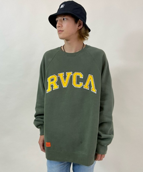 RVCA(ルーカ)の「【WEB限定アイテム】ムラサキスポーツ別注 RVCA/ルーカ カレッジ風 アーチロゴ スウェット BB042-042(スウェット・メンズ・ブラック/ネイビー/カーキ・S/M/L)」の16枚目の写真