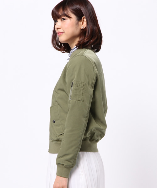 DISCOAT(ディスコート)の「【Discoat】MA-1(ブルゾン・レディース・カーキ/ネイビー・LARGE/MEDIUM)」の4枚目の写真