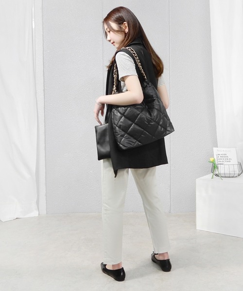 minia（ミニア）の「トゥステッチフラットパンプス　◆（パンプス・レディース・ブラック/ブラック系1/アイボリー/ホワイト系1/ブラウン系1/ピンク系1/レオパード/グリーン/シルバー/ホワイト/パープル/ゴールド/シルバー系1・S/LL/L/M）」の18枚目の写真