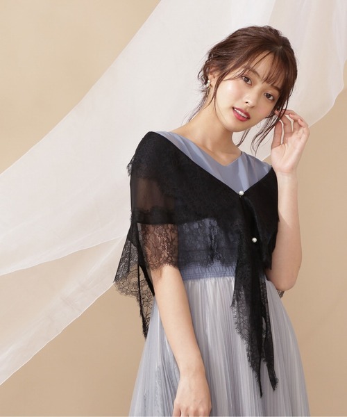 PROPORTION BODY DRESSING（プロポーションボディドレッシング）の「＜ＬＬ＞レースボレロ / 1211255301（ストール/ショール・レディース・ブラック/グレー・FREE）」の4枚目の写真
