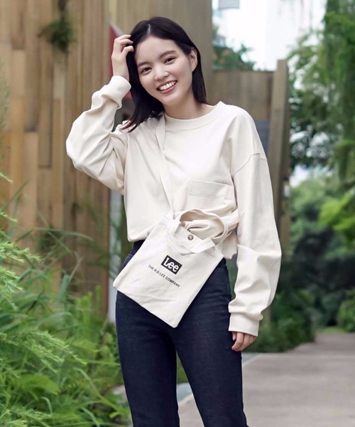 LB/S （エルビーエス）の「【LEE/リー】キャンパスロゴ2WAY縦型シンプルショルダーバッグ（ショルダーバッグ・レディース・ブラック/ベージュ/パープル・FREE）」の19枚目の写真