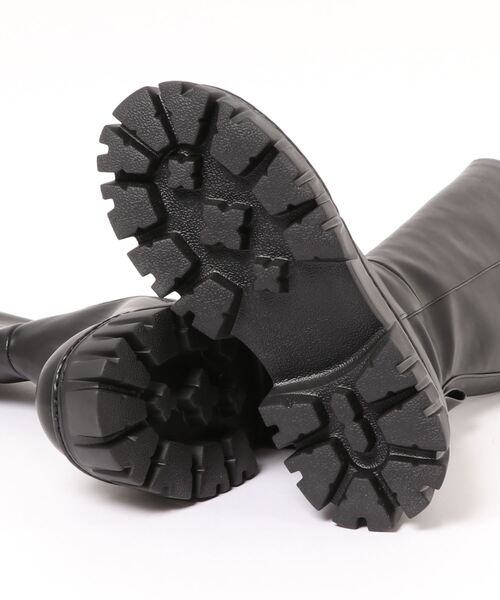 ENVYM(アンビー)の「トラックソールロングブーツ(ブーツ・レディース・ブラック・22.5cm/23.5cm/24.5cm)」の9枚目の写真