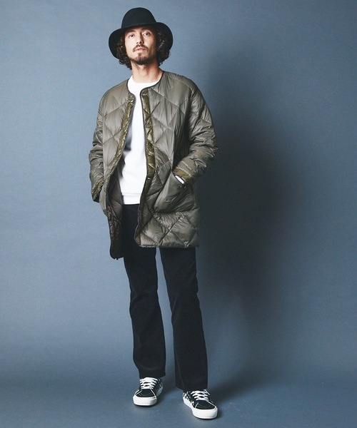 マンシング長袖キルティングナイロンダウンジャケット M ダウン アウター ブルゾン ダウンジャケット キルティング コート