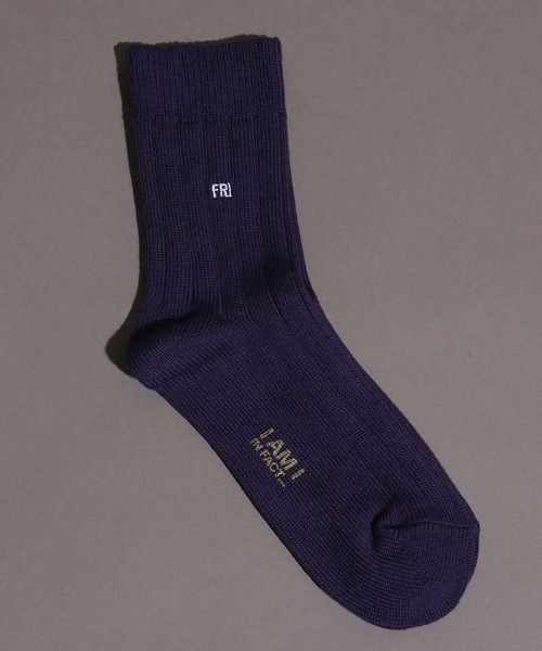 I am I in fact...（アイアムアイインファクト）の「WEEKLY SOX（ソックス/靴下・レディース・ホワイト/ダークブラウン/パープル/レッド/ブルー/グリーン/アイボリー・FREE）」の6枚目の写真