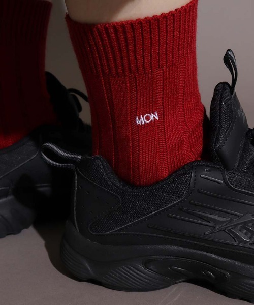 I am I in fact...（アイアムアイインファクト）の「WEEKLY SOX（ソックス/靴下・レディース・ホワイト/ダークブラウン/パープル/レッド/ブルー/グリーン/アイボリー・FREE）」の7枚目の写真