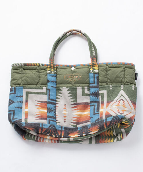 PENDLETON（ペンドルトン）の「【TAION】×【PENDLETON】コンビネーショントート #PDT-TON-213003（トートバッグ・メンズ・ホワイト系その他4/ブラック系その他3/ベージュ系その他3/グリーン系その他3/ブルー系その他7/レッド系その他3・FREE）」の5枚目の写真
