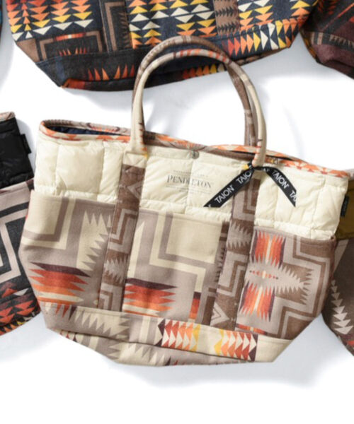 PENDLETON（ペンドルトン）の「【TAION】×【PENDLETON】コンビネーショントート #PDT-TON-213003（トートバッグ・メンズ・ホワイト系その他4/ブラック系その他3/ベージュ系その他3/グリーン系その他3/ブルー系その他7/レッド系その他3・FREE）」の11枚目の写真