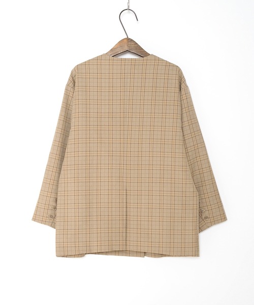 Crisp(クリスプ)の「オーバーテーラードジャケット(テーラードジャケット・レディース・ブラウン/カーキ・FREE)」の7枚目の写真