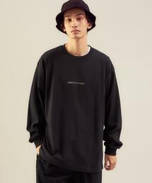 green label relaxing | ＜green label relaxing＞レタードプリント クルーネック 長袖 カットソー(Tシャツ/カットソー)