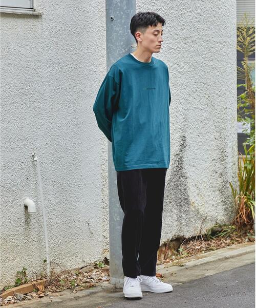 green label relaxing（グリーンレーベルリラクシング）の「＜green label relaxing＞レタードプリント クルーネック 長袖 カットソー（Tシャツ/カットソー・メンズ・ターコイズブルー/ライトグレー/ブラック・S/XL/M/L）」の4枚目の写真