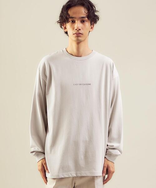 green label relaxing（グリーンレーベルリラクシング）の「＜green label relaxing＞レタードプリント クルーネック 長袖 カットソー（Tシャツ/カットソー・メンズ・ターコイズブルー/ライトグレー/ブラック・S/XL/M/L）」の6枚目の写真