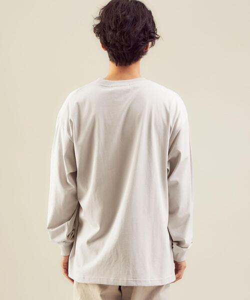 green label relaxing（グリーンレーベルリラクシング）の「＜green label relaxing＞レタードプリント クルーネック 長袖 カットソー（Tシャツ/カットソー・メンズ・ターコイズブルー/ライトグレー/ブラック・S/XL/M/L）」の8枚目の写真