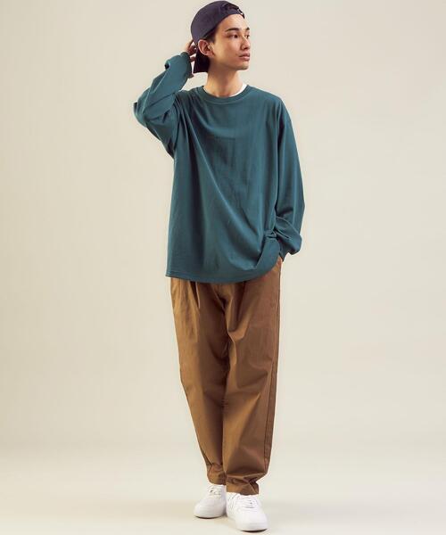 green label relaxing（グリーンレーベルリラクシング）の「＜green label relaxing＞レタードプリント クルーネック 長袖 カットソー（Tシャツ/カットソー・メンズ・ターコイズブルー/ライトグレー/ブラック・S/XL/M/L）」の12枚目の写真