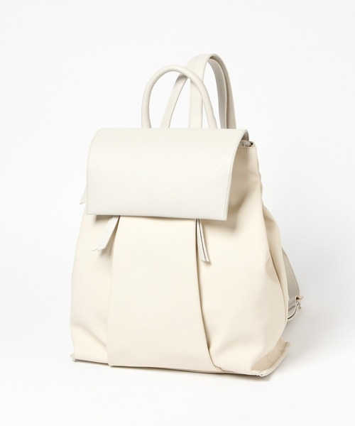 GLOBAL WORK（グローバルワーク）の「2WAYPUレザーリュック/227946（バックパック/リュック・レディース・アイボリー/ブラック・ONE SIZE）」の3枚目の写真