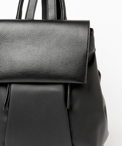 GLOBAL WORK（グローバルワーク）の「2WAYPUレザーリュック/227946（バックパック/リュック・レディース・アイボリー/ブラック・ONE SIZE）」の21枚目の写真