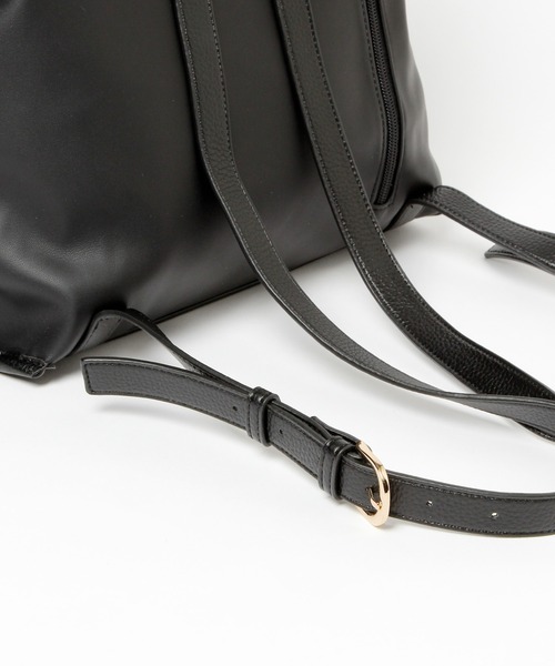 GLOBAL WORK（グローバルワーク）の「2WAYPUレザーリュック/227946（バックパック/リュック・レディース・アイボリー/ブラック・ONE SIZE）」の22枚目の写真