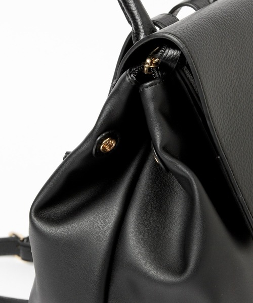 GLOBAL WORK（グローバルワーク）の「2WAYPUレザーリュック/227946（バックパック/リュック・レディース・アイボリー/ブラック・ONE SIZE）」の15枚目の写真