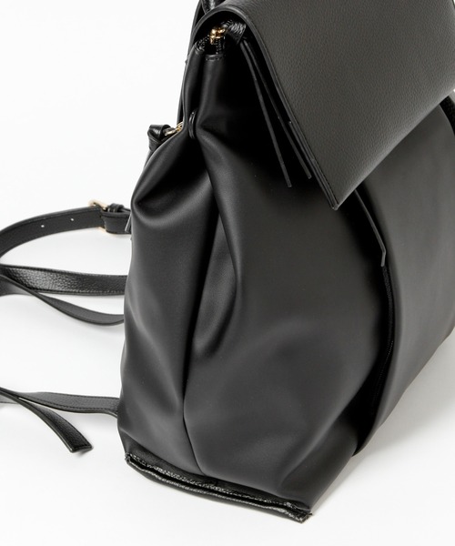 GLOBAL WORK（グローバルワーク）の「2WAYPUレザーリュック/227946（バックパック/リュック・レディース・アイボリー/ブラック・ONE SIZE）」の20枚目の写真